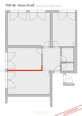 2-Zimmer-Wohnung kaufen in Mödling – 66,88 m², € 215.000 – Bild 11 von 13