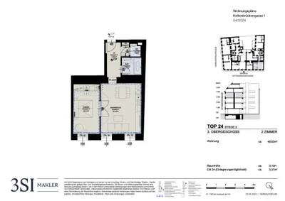 2-Zimmer-Wohnung kaufen in Wien – 48,63 m², € 549.000 – Bild 6 von 6