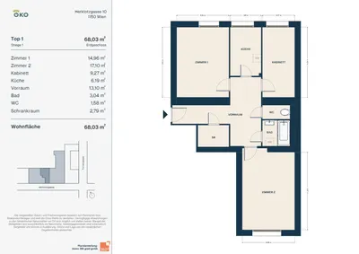 Geräumige 3-Zimmer-Wohnung im EG – Bild 2