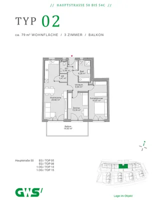 3-Zimmer-Wohnung mieten in Graz-Umgebung – 78,92 m², € 1.371 – Bild 17 von 17