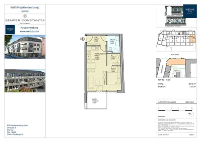 1-Zimmer-Wohnung kaufen in Graz – 39 m², € 175.000 – Bild 9 von 9