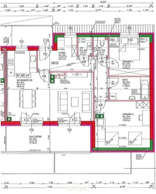 3-Zimmer-Wohnung mieten in Amstetten – 88 m², € 973 – Bild 8 von 8