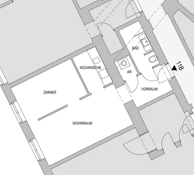 2-Zimmer-Wohnung mieten in Graz – 47 m², € 595 – Bild 2 von 8
