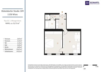 2-Zimmer-Wohnung kaufen in Wien – 52,73 m², € 299.000 – Bild 19 von 19