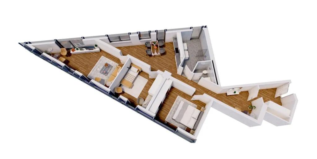 3-Zimmer Wohnung im 12. OG mit Panoramablick - WG-geeignet, zentrale Lage Innsbruck - Widok 2