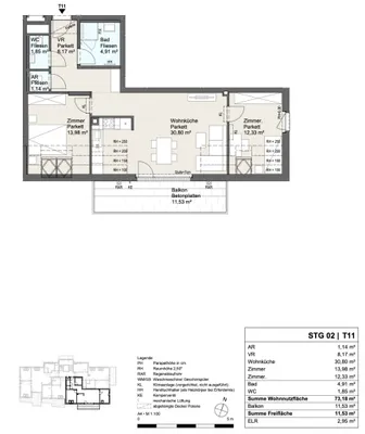 3-Zimmer-Wohnung kaufen in Wien – 73,18 m², € 513.000 – Bild 5 von 7