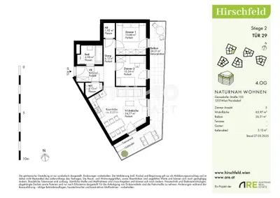 3-Zimmer-Wohnung kaufen in Wien – 65,97 m², € 399.000 – Bild 2 von 8