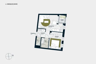 2-Zimmer-Wohnung kaufen in Wien – 41,72 m², € 396.300 – Bild 2 von 14