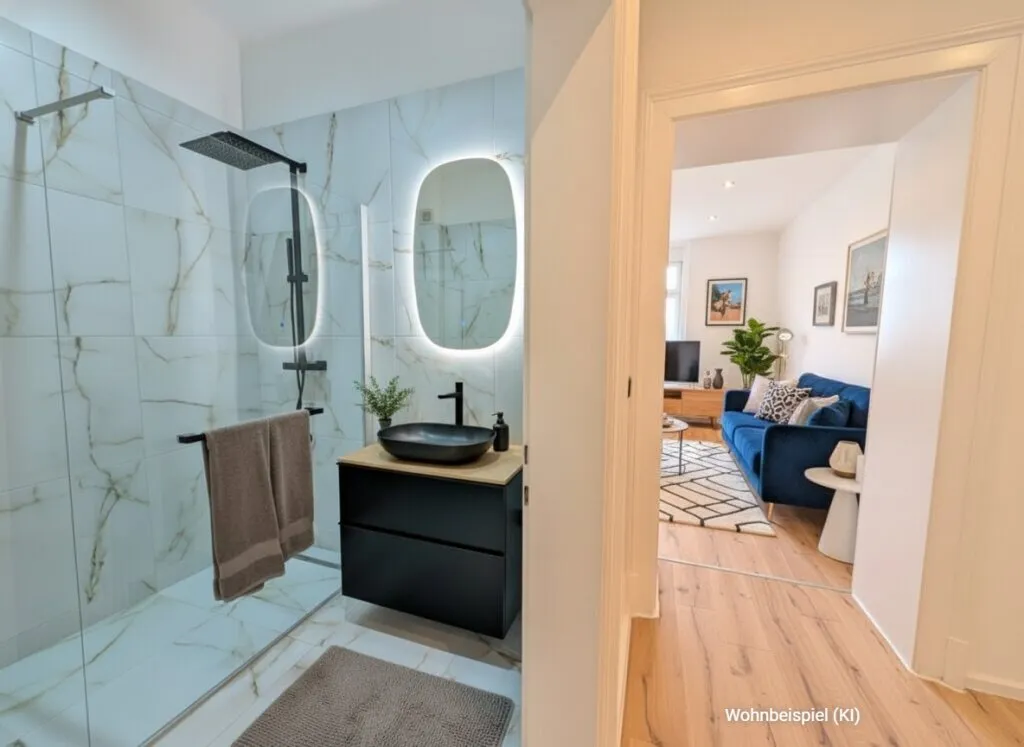 Urbaner Altbau-Wohntraum: Sanierte 4-Zimmer-Wohnung mit Balkon & Wintergarten in Eggenberg - Ansicht 2
