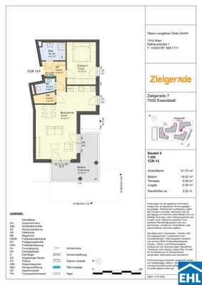 2-Zimmer-Wohnung kaufen in Eisenstadt – 61,7 m², € 303.000 – Bild 13 von 13
