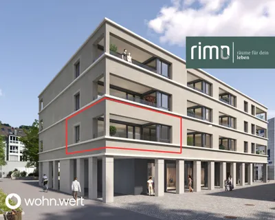 2-Zimmer-Wohnung mieten in Feldkirch – 53,5 m², € 1.162