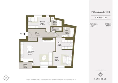 3-Zimmer-Wohnung kaufen in Wien – 94,05 m², € 1.299.000 – Bild 8 von 8