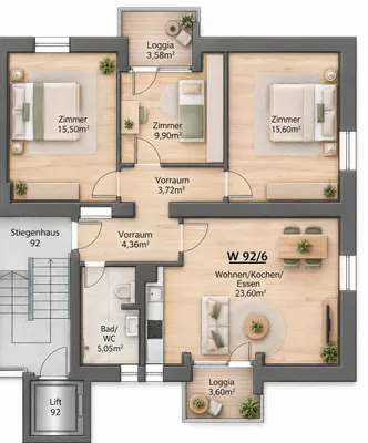4-Zimmer-Wohnung kaufen in Innsbruck – 81,9 m², € 468.000 – Bild 9 von 9