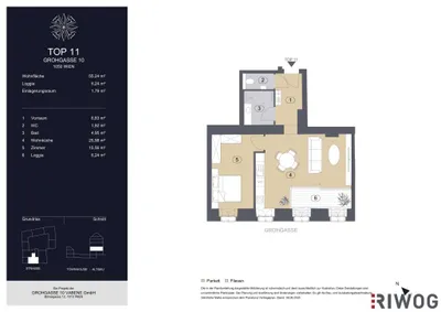 2-Zimmer-Wohnung kaufen in Wien – 55,24 m², € 530.000 – Bild 8 von 8