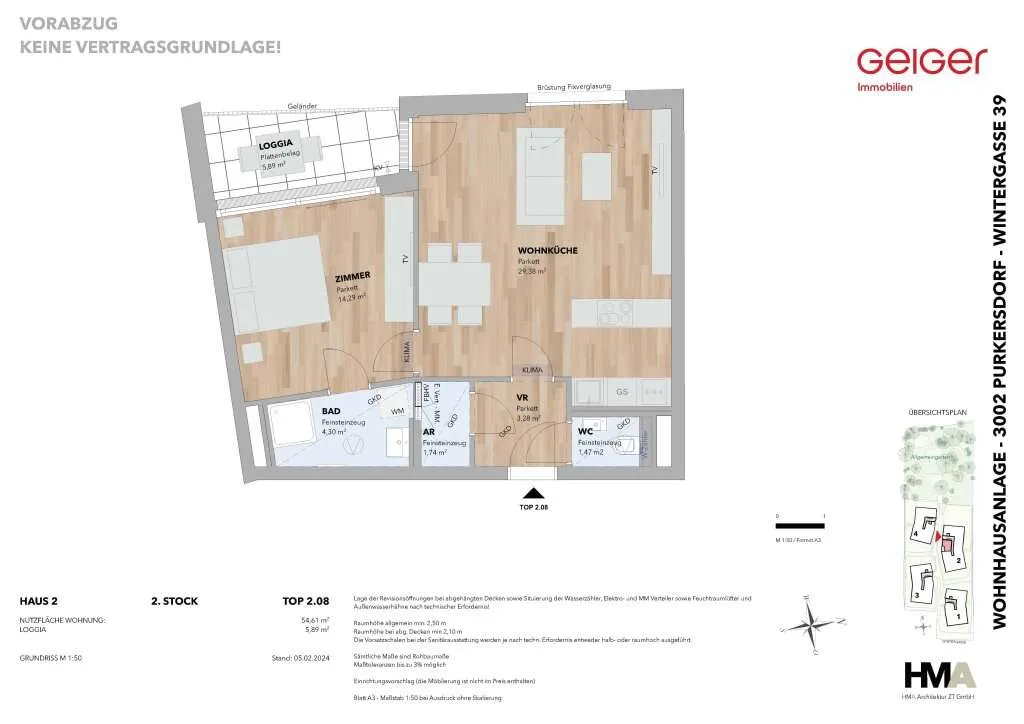 Perfekte 2-Zimmer-Wohnung - Top 2.08 - Widok 2