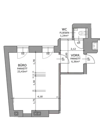 Gewerbeimmobilie mieten in Wien – 31 m², € 180 – Bild 6 von 6