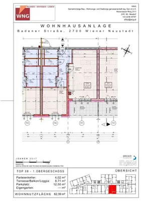 2-Zimmer-Wohnung mieten in Wiener Neustadt – 62,39 m², € 771 – Bild 14 von 14