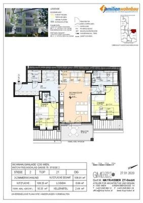 3-Zimmer-Wohnung mieten in Wien – 108,25 m², € 1.441 – Bild 4 von 6