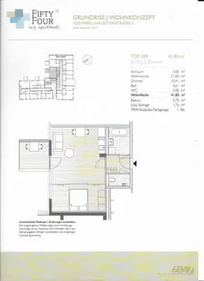 2-Zimmer-Wohnung mieten in Wien – 48 m², € 1.100 – Bild 10 von 10
