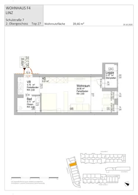 1-Zimmer-Wohnung mieten in Linz – 39,46 m², € 815 – Bild 9 von 23