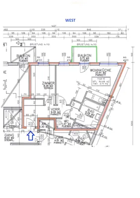 2-Zimmer-Wohnung mieten in Wien – 44,48 m², € 999 – Bild 12 von 12