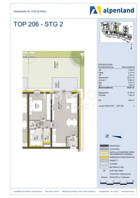 2-Zimmer-Wohnung mieten in Sankt Pölten – 53,91 m², € 782 – Bild 14 von 14