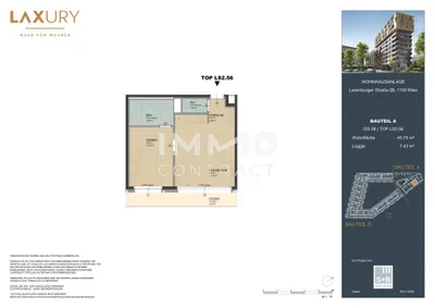 2-Zimmer-Wohnung kaufen in Wien – 45,75 m², € 359.100 – Bild 14 von 14