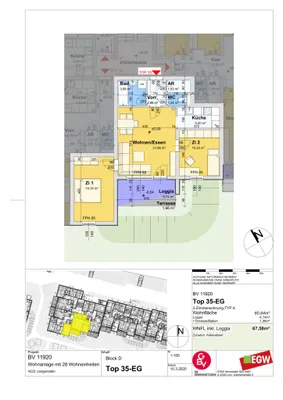 3-Zimmer-Wohnung kaufen in Perg – 60,84 m², € 99.600 – Bild 12 von 12