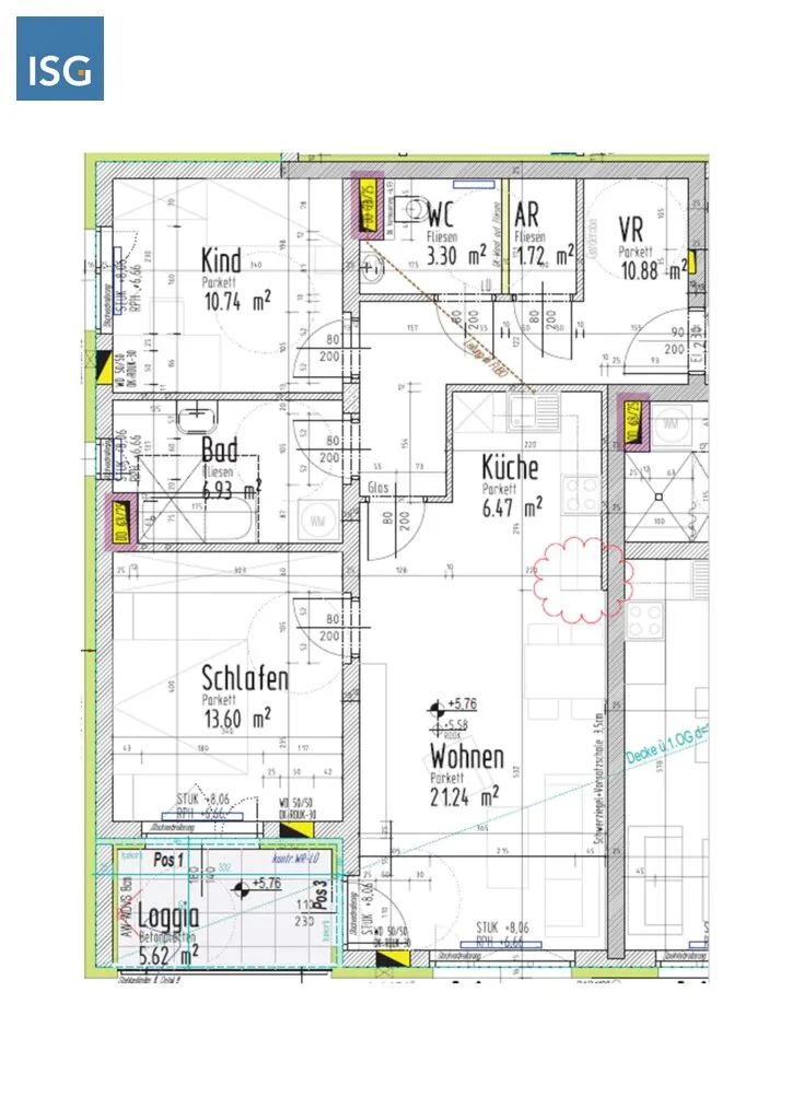 Objekt 2151: 3-Zimmerwohnung in Aspach, Anton-Sageder-Weg 3, Top 12 - Ansicht 2