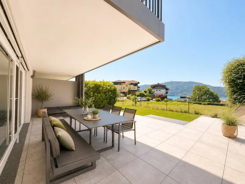 Traumhafte Seeblick-Gartenwohnung mit exklusiven Seezugang in Pörtschach am Wörthersee - Widok 2