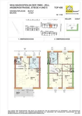 4-Zimmer-Wohnung mieten in Waidhofen an der Ybbs – 87,44 m², € 1.054 – Bild 17 von 17