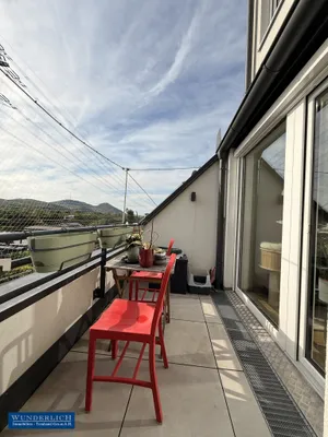 Loggiamiete mit Gemeinschafts-Dachterrasse