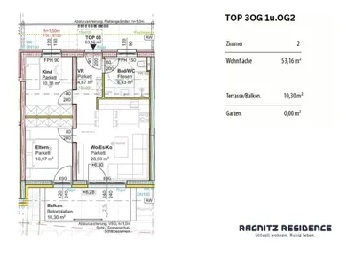 3-Zimmer-Wohnung kaufen in Leibnitz – 53,16 m², € 219.982 – Bild 5 von 5