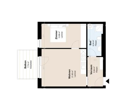 Geförderte Neubauwohnung mit Balkon im 3. Stock, photo 1