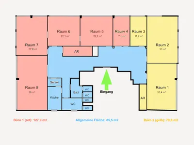 3-Zimmer-Gewerbeimmobilie mieten in Wien – 112 m², € 2.135 – Bild 4 von 32