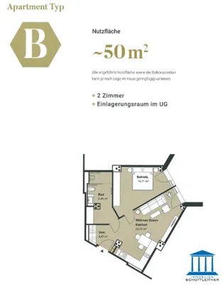 2-Zimmer-Wohnung mieten in Wiener Neustadt – 45 m², € 997 – Bild 54 von 65