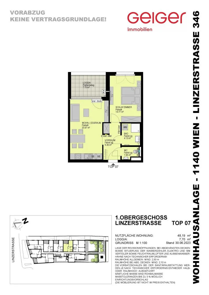 Wohnung – Wien, Hütteldorf - Ansicht 3