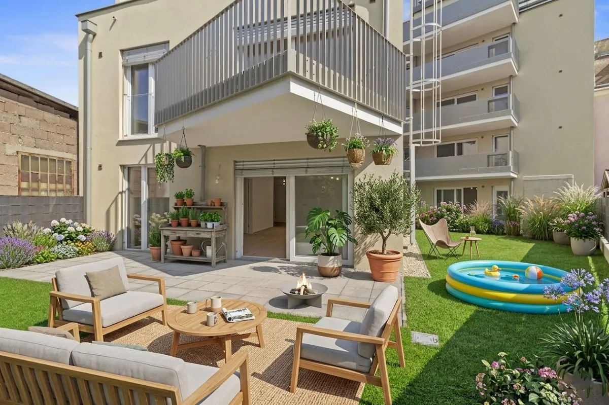 ++ GRÜNES WOHNGLÜCK ++ 3-Zimmer-Gartenwohnung im Projekt KARL74 - Ansicht 2
