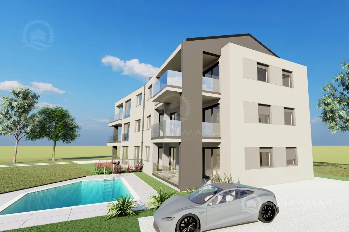 Apartment mit Garten und Gemeinschaftspool, Neubau - Silo, Insel Krk! - Ansicht 2