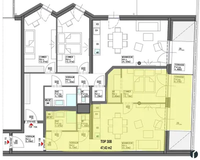 2-Zimmer-Wohnung kaufen in Tulln – 47,42 m², € 293.000 – Bild 12 von 19