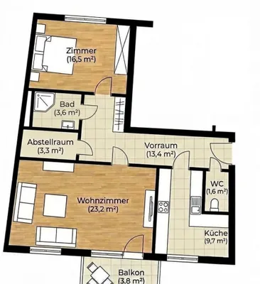 2-Zimmer-Wohnung mieten in Wien – 71,32 m², € 995 – Bild 14 von 14