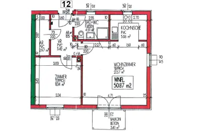 Wohnung mieten in Zwettl – 50,96 m², € 483 – Bild 3 von 3