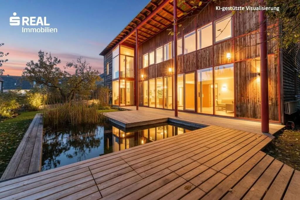 NEUER PREIS: Ökologisches Architektenhaus mit Naturbadeteich in Bestlage von Gleisdorf – pohled 2