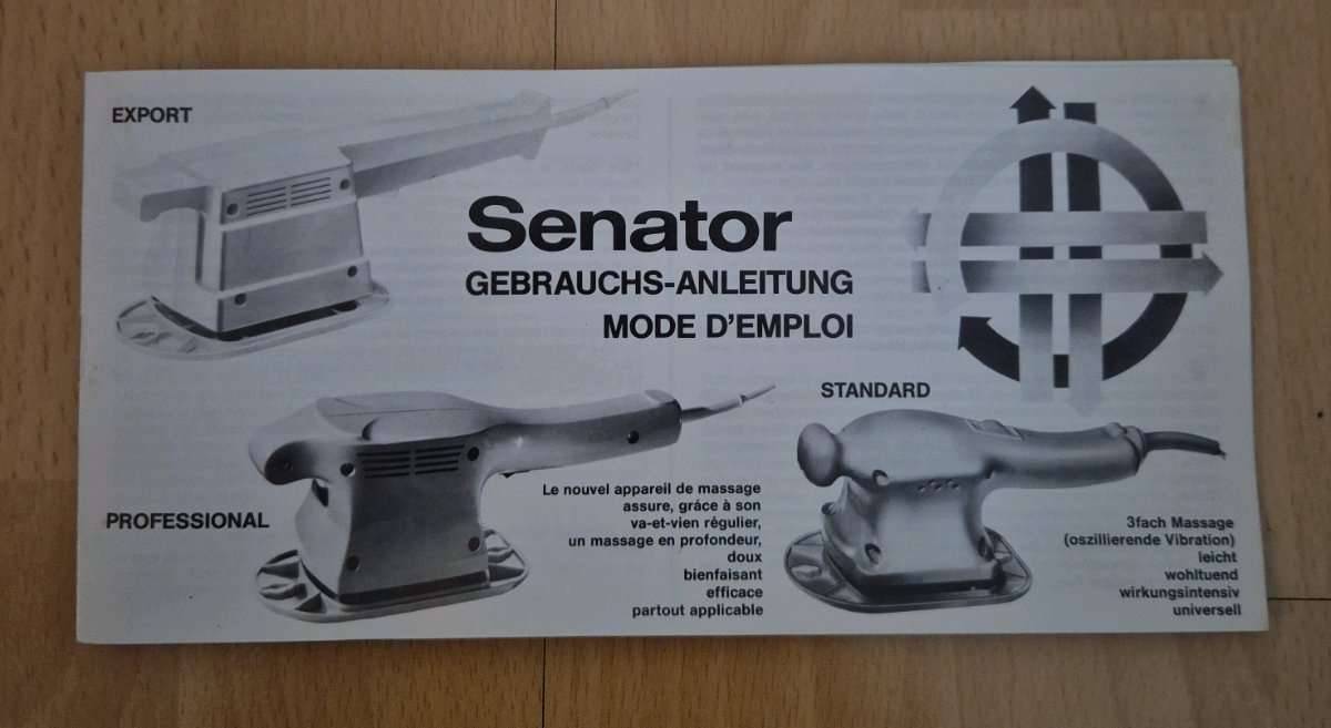 Grossflchen-Massagegert Senator Professional 3fach Massage Gert (oszillierende  Vibration),  150,- (1130 Wien) - willhaben