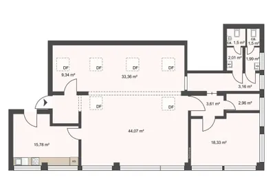 2-Zimmer-Gewerbeimmobilie mieten in Mödling – 138 m², € 1.790 – Bild 5 von 5