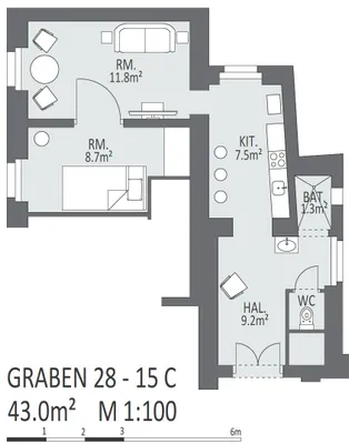 9-Zimmer-Wohnung mieten in Wien – 215 m², € 9.900 – Bild 40 von 40