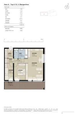 3-Zimmer-Wohnung mieten in Landeck – 75,84 m², € 1.002 – Bild 2 von 2