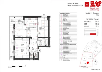 4-Zimmer-Wohnung kaufen in Wels-Land – 91,73 m², € 383.300 – Bild 6 von 6