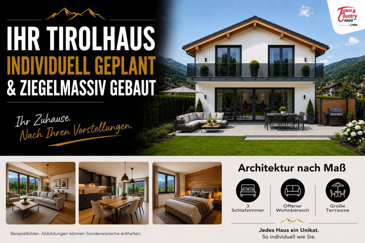 Ihr neues Tirolhaus 114 - ziegelmassiv, frei planbar, Brixlegg