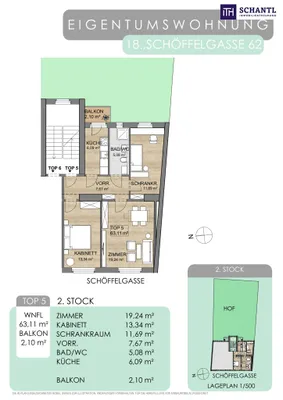 3-Zimmer-Wohnung kaufen in Wien – 63,11 m², € 430.000 – Bild 28 von 28